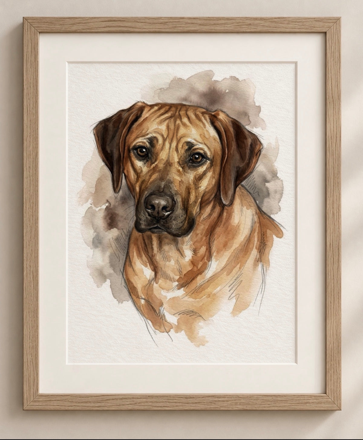 Custom Pet Portrait Print from Photo