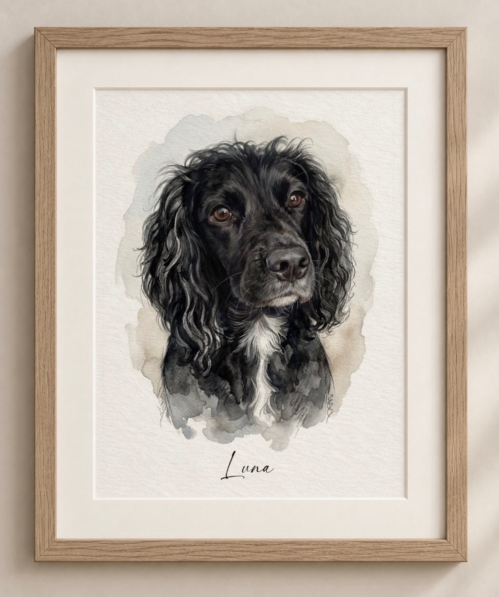 Custom Pet Portrait Print from Photo