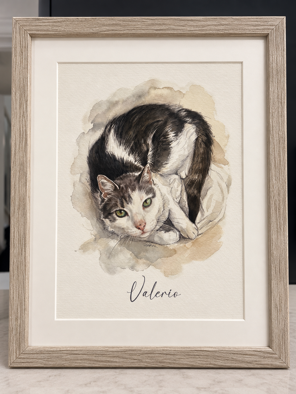 Custom Pet Portrait Print from Photo