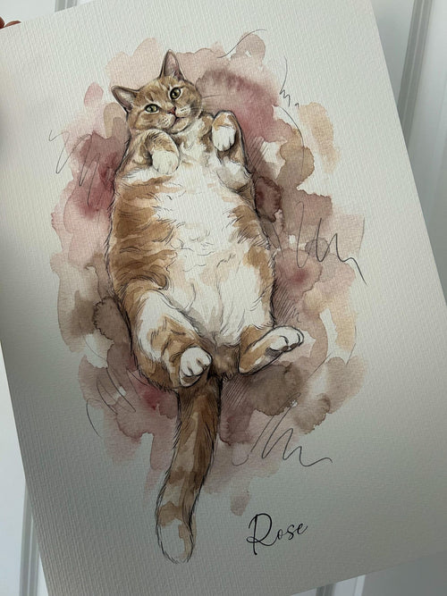 Custom Pet Portrait Print from Photo (Copy)