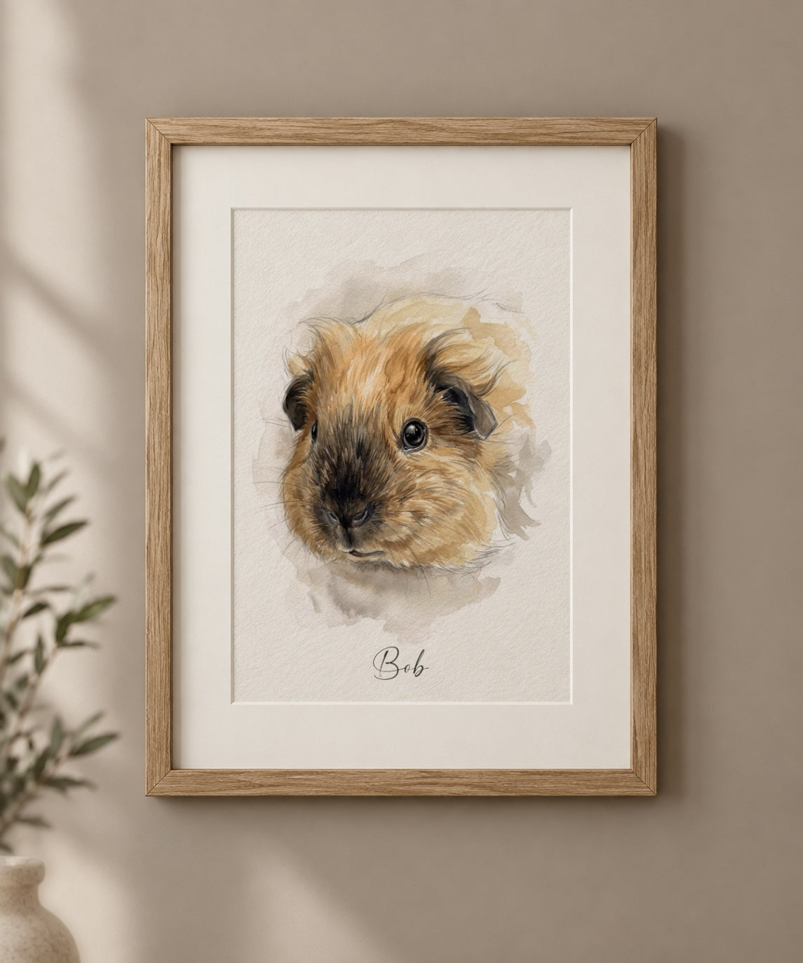 Custom Small animal Pet Portrait Print from Your Photo